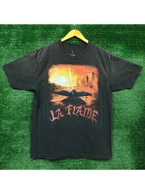 Travis Scott LA Flame Coachella Festival Hip-Hop T-Shirt Size Large